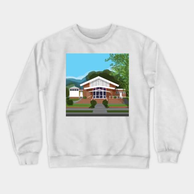 Catholic Church Bomaderry Bunberra Street Crewneck Sweatshirt by Donnahuntriss